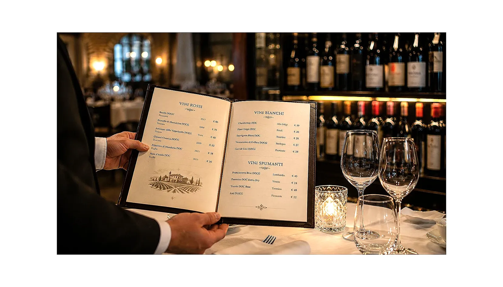 Carta dei vini per ristorante italiano — come costruirla